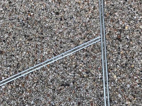 Dural speckled finsh movement joints